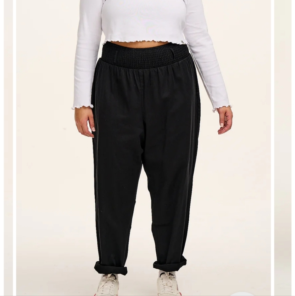Lucy & Yak Black Straight Leg Pants